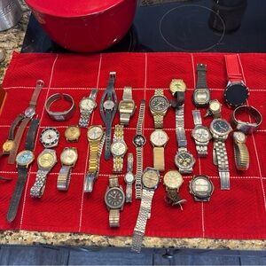 Assorted Vintage Watches Collection parts only total of 30